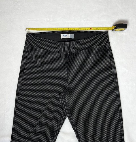 OLD NAVY Pull-On Black / White Pin Dots Casual Leggings - size M - Picture 3 of 6