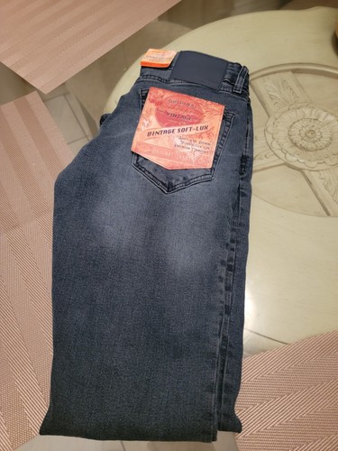 Nuevo Original Impermeable Vintage Suave-Lux Calce Ajustado Pierna Talla 30x30 Azul  - Imagen 3 de 6