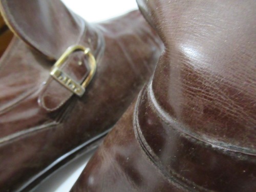 Zapatos Christian Dior Vintage Años 60 Marrón Charol ¡con EMBLEMA RARO! MIRA WOW - Imagen 10 de 11