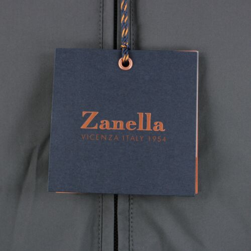 Zanella NWT Full Zip Hooded Vest w/ Goat Suede Details Size Small US In Gray - Picture 3 of 12