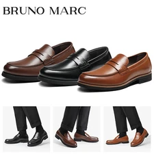 Bruno Marc Men's Dress Slip-on Penny Loafers Pull-On Business Formal Shoes
