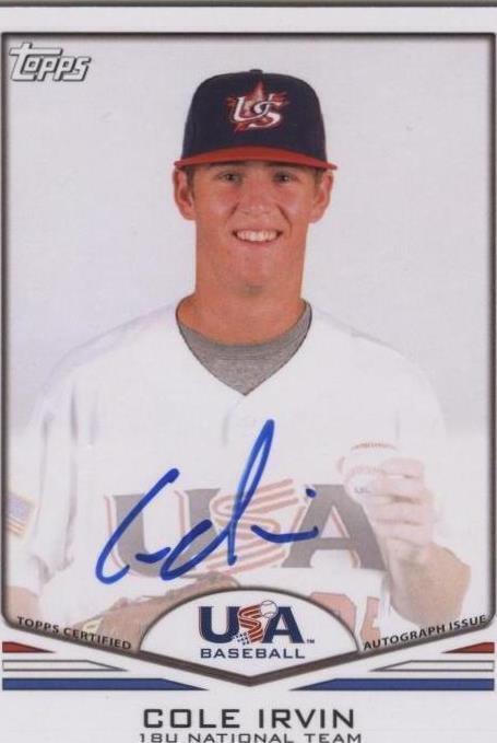2011 Topps USA Baseball Team - Cole Irvin #USA-A55 - 1 of 1