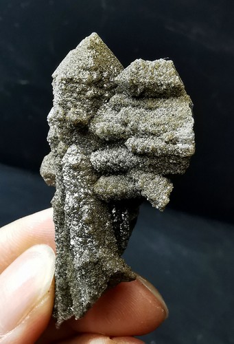 25.6g Rare Natural Smoky Green Backbone Quartz Crystal Cluster Specimen Mongolia - Picture 7 of 24