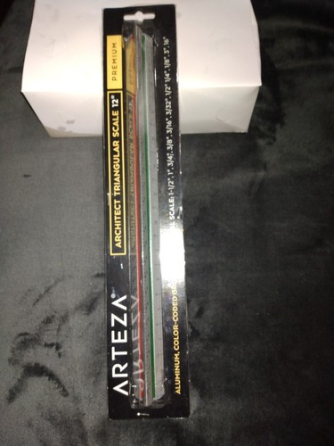 Arteza Architect Scale Ruler, Imperial, 12-Inch Color-Coded 12 inch  - Picture 1 of 3