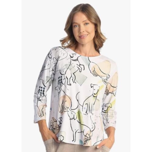 Jess & Jane "Tommy" Large Dog Top Made in USA 3/4 Sleeve Comfort Animal