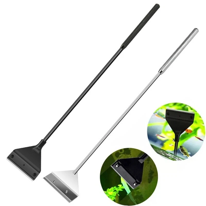 Aquarium Stainless Steel Fish Tank Algae Removal Scraper Aquatic Cleaning Tool - Image 3 of 4