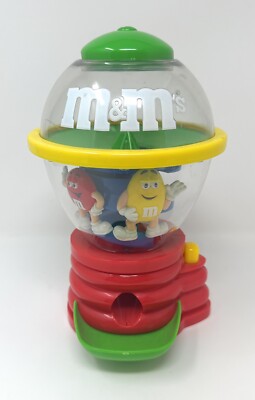 M & M's FUN MACHINE RED/YELLOW SPINNING CANDY DISPENSER | eBay
