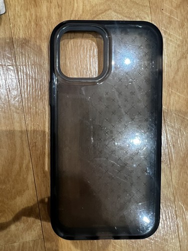 T21-8373 Tech21 EVOCHECK - SMOKEY/BLACK APPLE IPHONE 12 Case - Picture 2 of 3