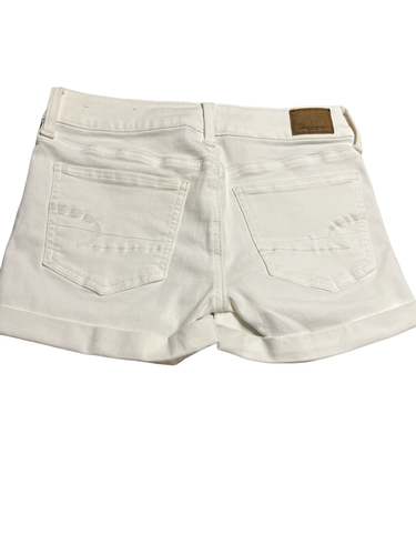 American Eagle Outfitters Lot of 2 Women’s Size 2 Red & White Denim Jean Shorts - Picture 5 of 10