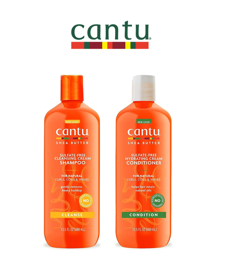Cantu Shea Butter Sulfate free Cleansing Cream Shampoo & Cream Conditioner  *UK* - Picture 1 of 3