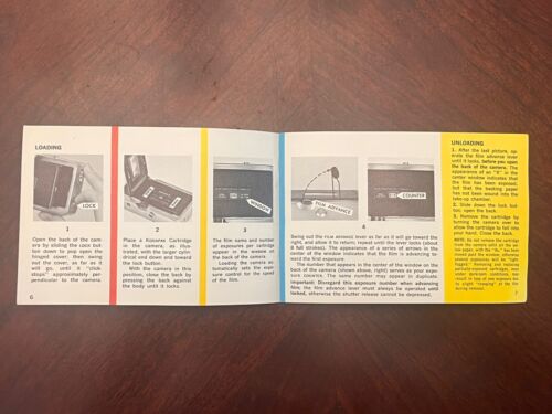 Kodak Instamatic 500 Camera 1970s Original Manual - Picture 3 of 6