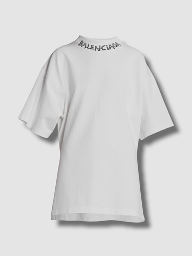 Craftsman Lab display $995 Balenciaga Women's White Oversized Scribble Logo Funnel-Neck T- Shirt Top M | eBay Craftsman Lab display $995 Balenciaga Women's White Oversized Scribble Logo Funnel-Neck T- Shirt Top M | eBay
