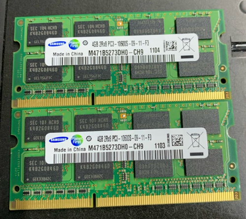 Various Brand 8GB (2x4GB) 1333 MHz PC3-10600 DDR3 Laptop SODIMM - Picture 3 of 3