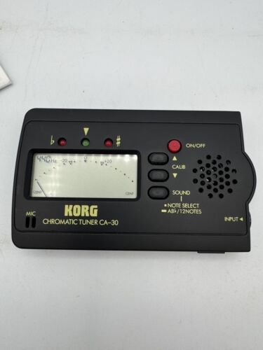 KORG CA-30 CHROMATIC TUNER FOR ALL TYPES OF INSTURMENTS GUTAR,BASS,BOX & MANUAL - Picture 2 of 2
