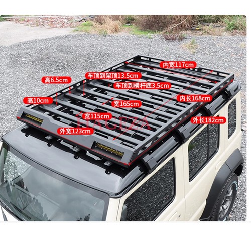 Yellow Light Lamp Roof Luggage Racks Basket Metal Carrier for Suzuki Jimny 4Door - Picture 4 of 17