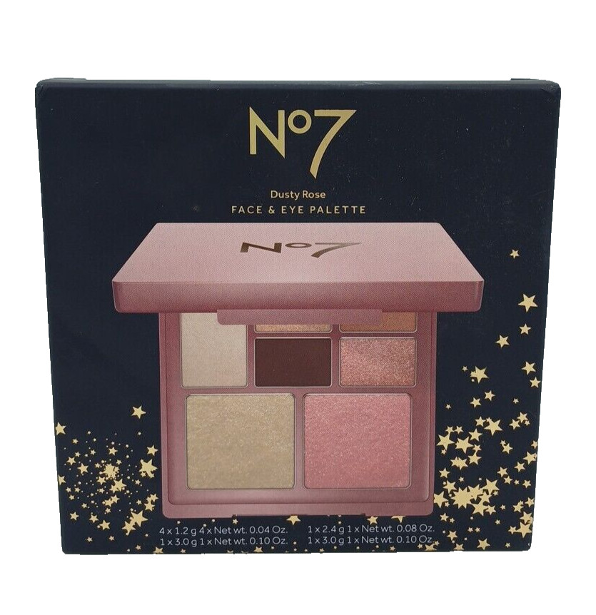 No7 Dusty Rose - Face and Eye Palette (Eyeshadows + Highlighter + Blusher). B57