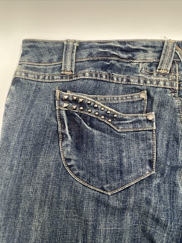 JW Petite Womens Dark Blue Jeans Size 14P C413 - Picture 7 of 10