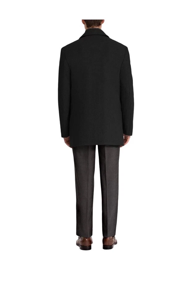 Chaquetón LAUREN RALPH LAUREN Para Hombres Mezcla de Lana Luke Calce Clásico Negro Talla 40 Nuevo con Etiquetas Foto 2 de 3