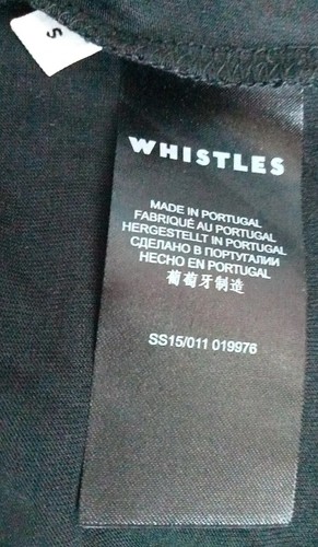 WHISTLES Women's BLACK Flippy Hem Tee/TOP Size S⭐ BRAND NEW: RRP £45⭐L👀K! - Picture 11 of 14