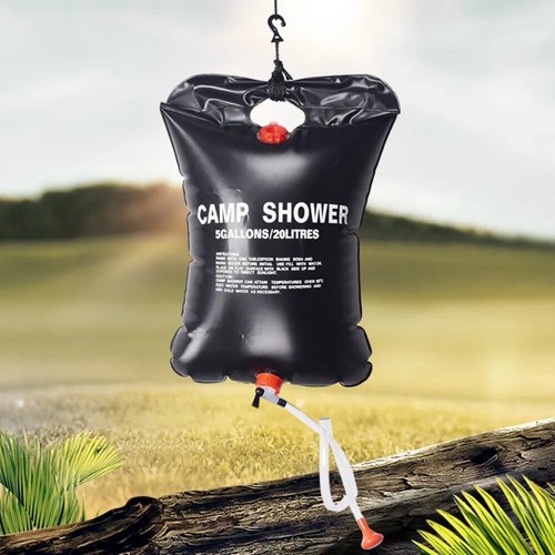 4Pack Solar Shower Bag 5 Gallons/20L Camping Hiking Shower Bag w/ Removable Hose - Picture 3 of 17