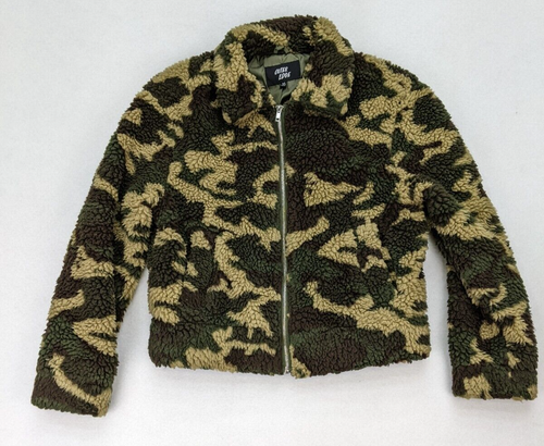 Outer Edge Women's Jacket Size Medium Camo Camouflage Sherpa Lightweight - Picture 3 of 12