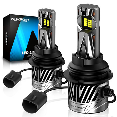 #ad NOVSIGHT 9007 HB5 LED Headlight Bulbs High Low Beam 30000LM White Super Bright $27.89