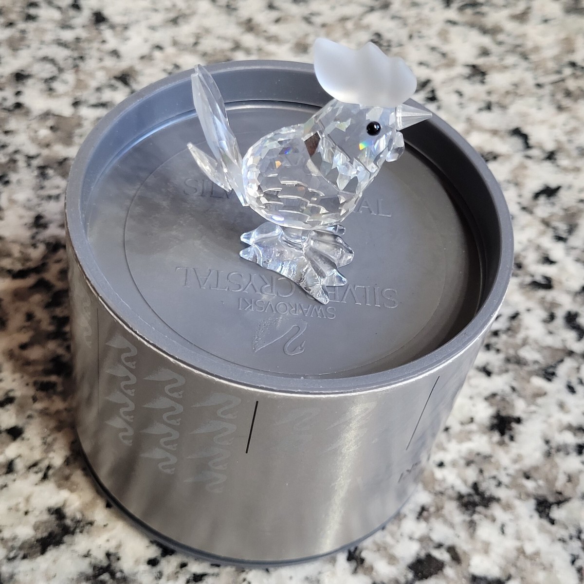 Swarovski Crystal Rooster Figurine # 7674 7675 w/ Box
