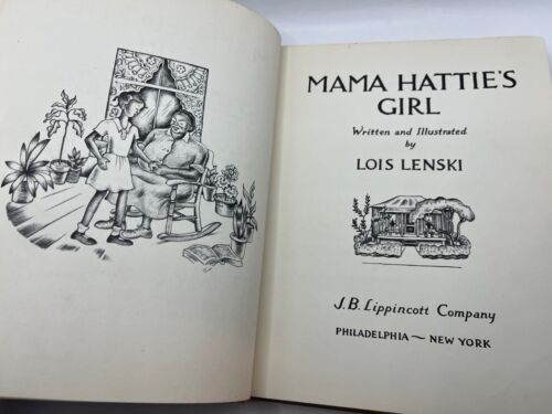 MAMA HATTIE'S GIRL by Lois Lenski - 1953, 1st Edition - African American girl - Picture 5 of 18