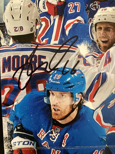 2014 Signed Playoff Fold Out W/ Net New York Rangers SGA Hockey NHL Auto TPG - Picture 3 of 6
