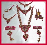 Bridal Set ( Brand ) Bollywood Asian Jewellery & Wedding ( Pink Colour ) Bridal Set ( Brand ) Bollywood Asian Jewellery & Wedding ( Pink Colour )