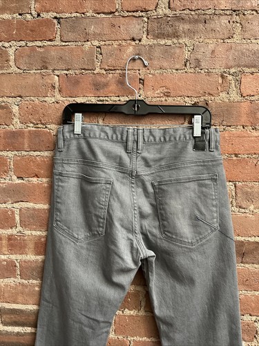 Lanvin en Bleu Men’s Jeans, Sz 31 X 26, Gray Cotton Stretch, Japan - Picture 6 of 11