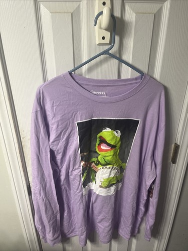 Disney Muppets Kermit The Frog T Shirt Mens Unisex 2XL Banjo DREAMER Long Sleeve - Picture 3 of 10
