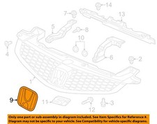 HONDA OEM 12-13 Civic Grille Grill-Emblem Badge Nameplate 75700TF0901