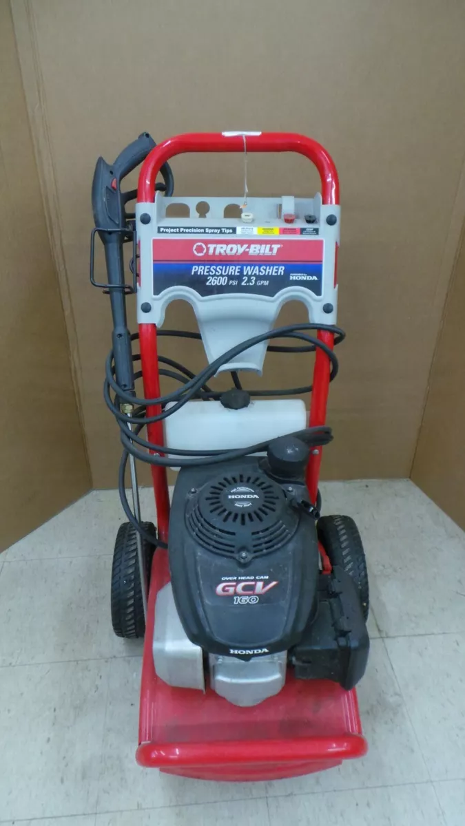 TROY BILT PRESSURE WASHER 2600 psi 2.3 gpm W HONDA ENGINE GCV160