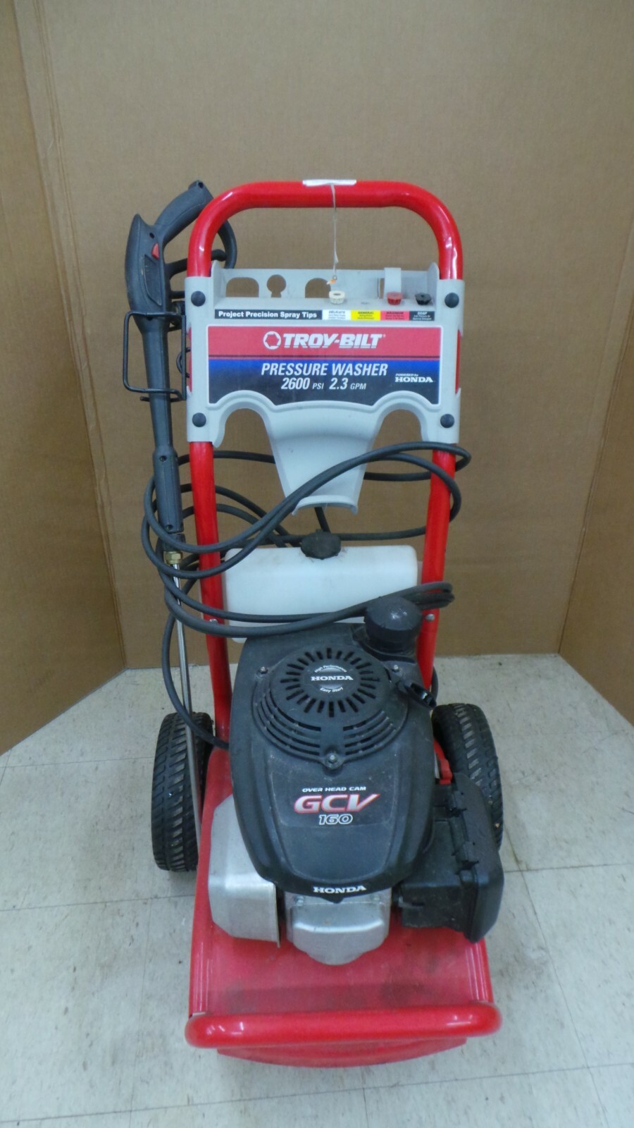 TROY BILT PRESSURE WASHER 2600 Psi 2 3 Gpm W HONDA ENGINE GCV160 EBay troy-bilt-pressure-washer-2600-psi-2-3-gpm-w-honda-engine-gcv160-ebay