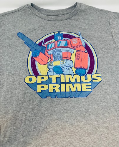 Transformers Jungen grau kurzarm Optimus Prime Shirt T-Shirt Mad Engine - Bild 2 von 5