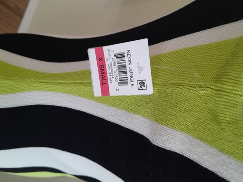 Bar III Neon Jungle Mock Neck Bodycon Sweater Dress xs Multicolor NWT - Picture 4 of 4