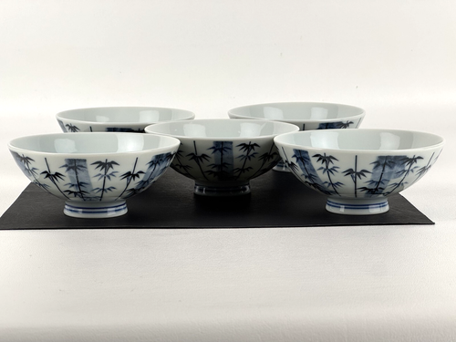 Set di 5 ciotole di riso giapponesi vintage - Foto 2 di 10