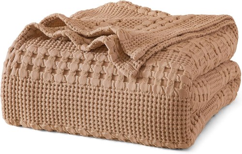 PHF 100% Cotton Waffle Weave Blanket King Size for Bed, Lightweight Washed... - Picture 35 of 238