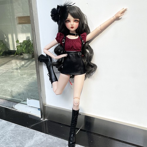 1/3 BJD Doll 18 Joints Female Body with Fashion Clothes Shoes Handpainted Makeup - Bild 12 von 15