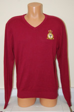 CLEARANCE: RAF Medical Corps V-neck Arundel Sweater - Burgundy Medium