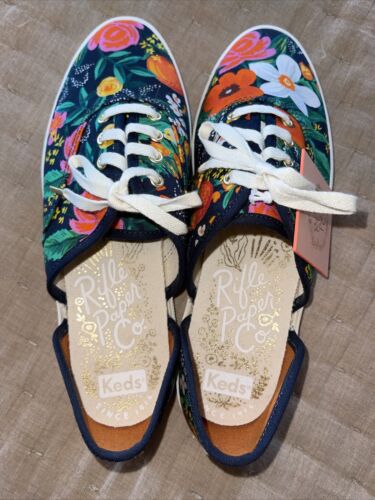 Keds x Rifle Paper Co. Vintage Champion d’Orsay Sneakers Size 6 - Picture 4 of 8