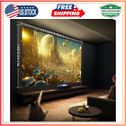 200-Inch Large Projector Screen 16:9 Hanging Projection Screen Movie Screen Wash