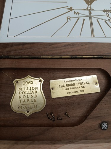 1962 Million Dollar Round Table MDRT Vintage Cheese Board? - Picture 4 of 11