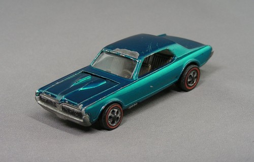 Hot Wheels 1968 Custom Cougar AQUA USA Hard Color to Find - Picture 4 of 8