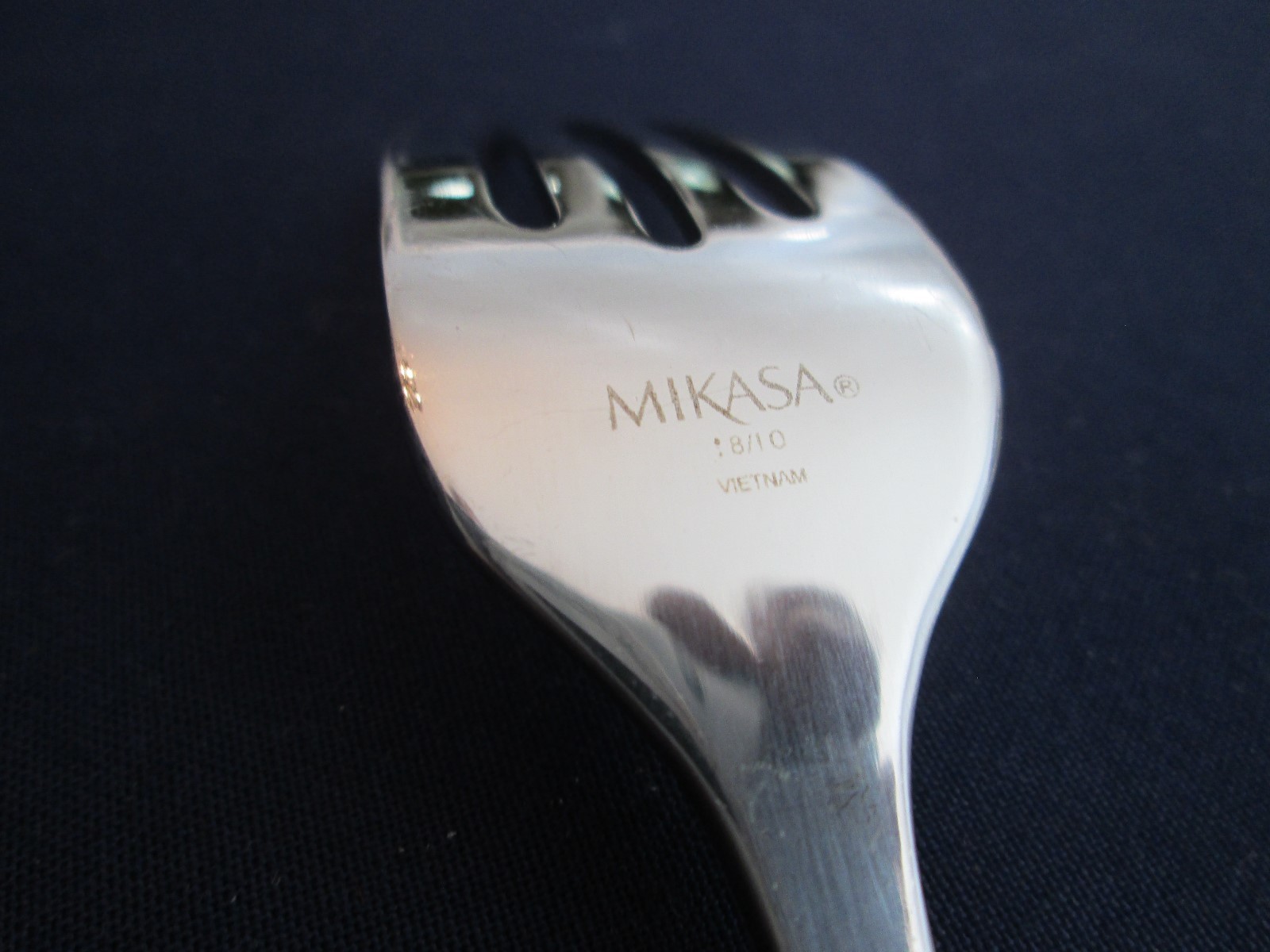 SALAD FORK! Vintage MIKASA stainless: SATIN LOFT pattern: 18-10 quality EXC