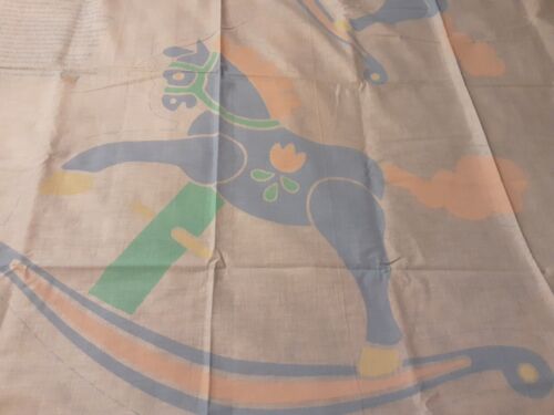 Fabric Lynn Hollyn Design Appliqués Rocking Horses Panel Multicolor