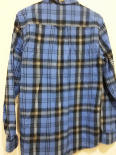 Wesc Label Shirt Mens Size Small Blue Flannelette Shirt Long Sleeve Never Worn - Picture 8 of 12