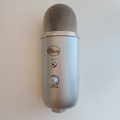 Blue Yeti USB Microphone - Silver - No Stand - Mic Only - Tested | eBay Blue Yeti USB Microphone - Silver - No Stand - Mic Only - Tested | eBay