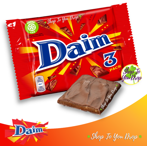 CADBURY & MILKA DAIM Barres de chocolat au lait 2024 Dime cadeau d'anniversaire ✨Le moins cher✨?